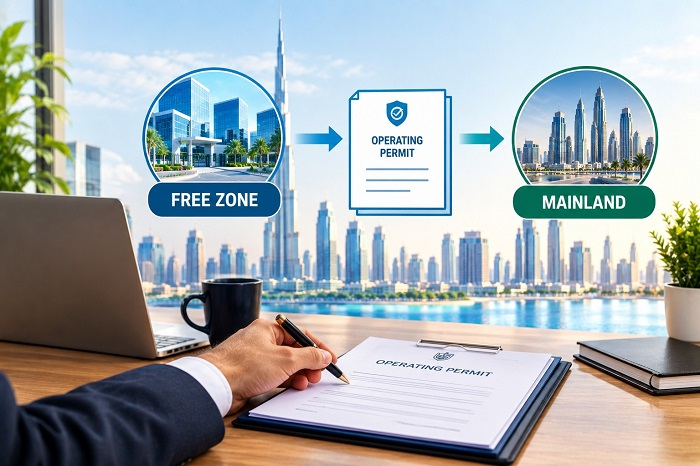 Operating Permit Free Zone to Mainland